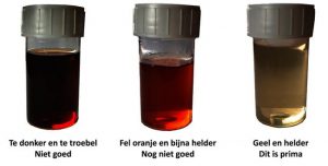 geel en helder is prima