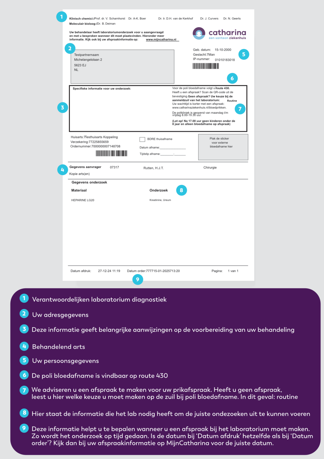 Labo Formulier Bloedprikken (Folder) - Catharina Ziekenhuis