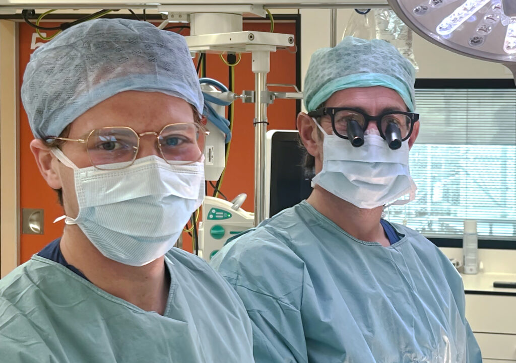 Vince van Schaik en Bart Koene. Foto: Geert Piek/Catharina Ziekenhuis