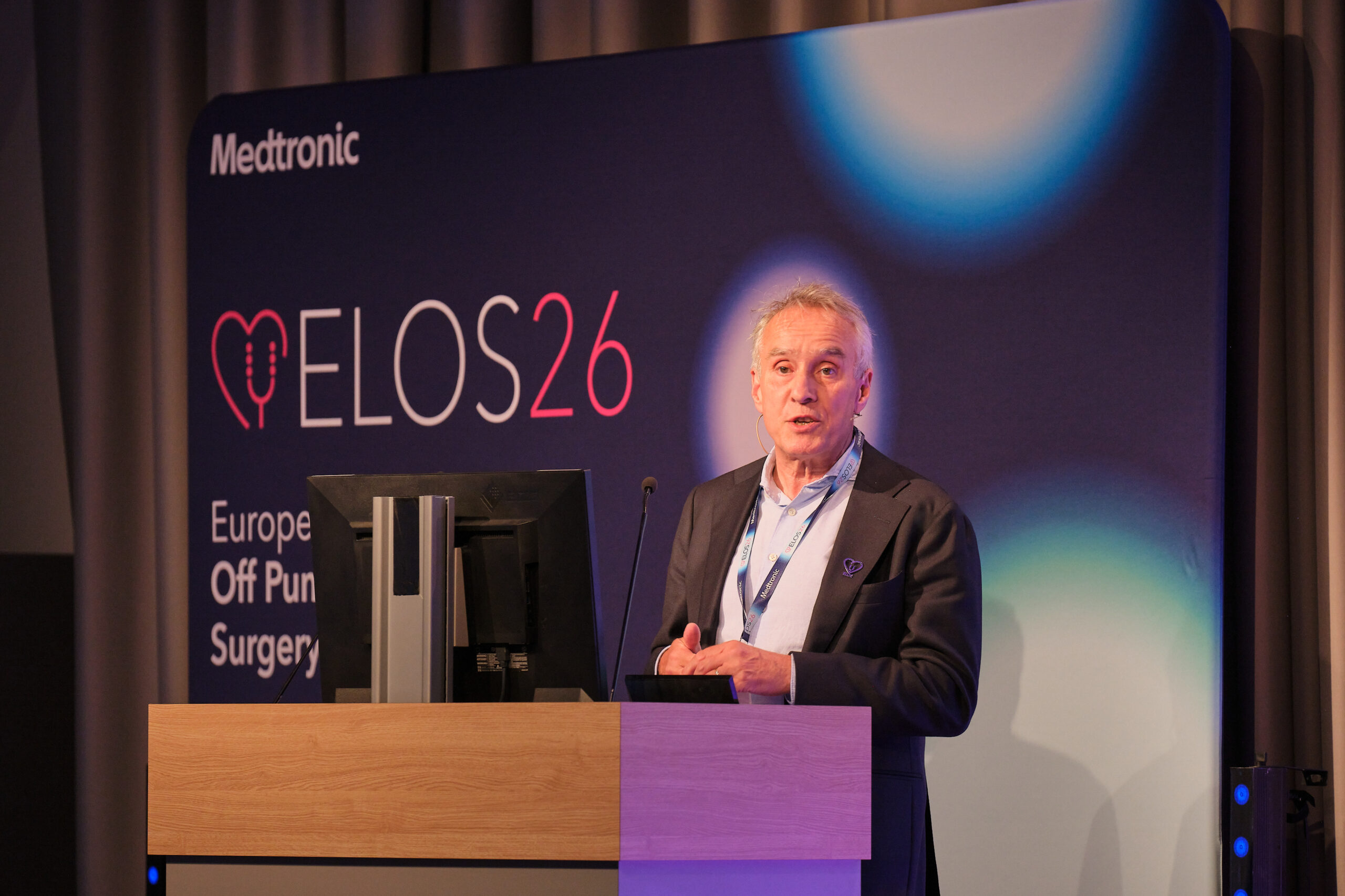 Cardiothoracaal Chirurg Joost ter Woorst tijdens het ELOS-symposium