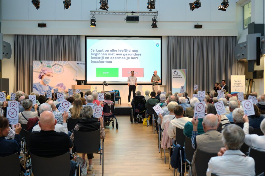 De eerste editie van de publiekslezing over het hart in september 2025. Foto: Jarno Verhoef/Catharina Ziekenhuis